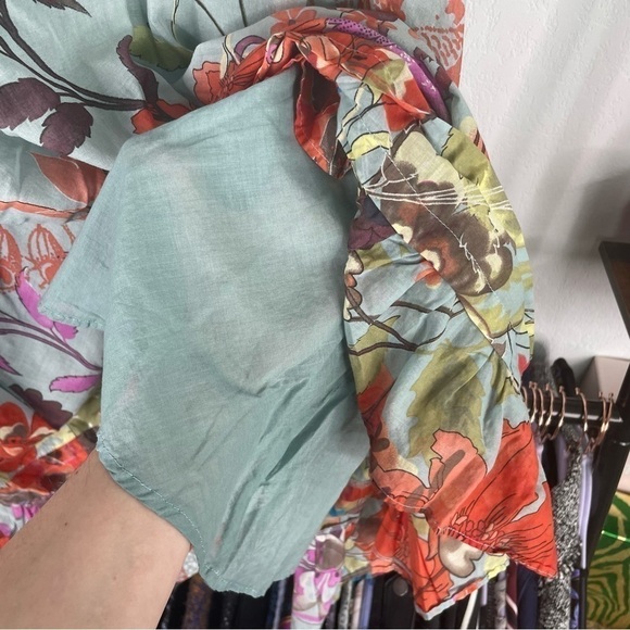 Twin Set Simona Barbieri Blue Popover A Line Ruffled Dress - Picture 10 of 10